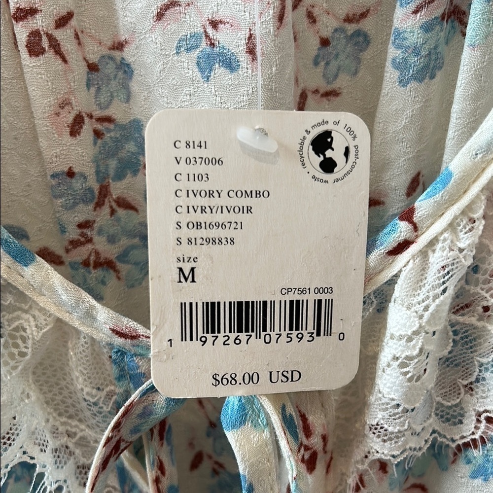 Free People Intimately Floral Ruffle Bodysuit - Picture 5 of 11